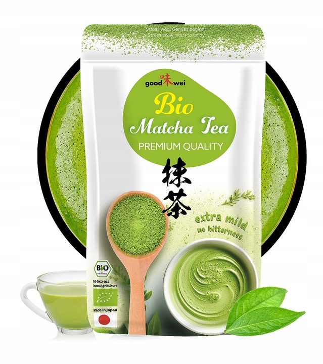 Matcha BIO japońska zielona herbata ekologiczna w proszku | Premium 100g