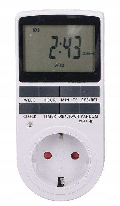 PROGRAMATOR CZASOWY WŁĄCZNIK WYŁĄCZNIK LCD