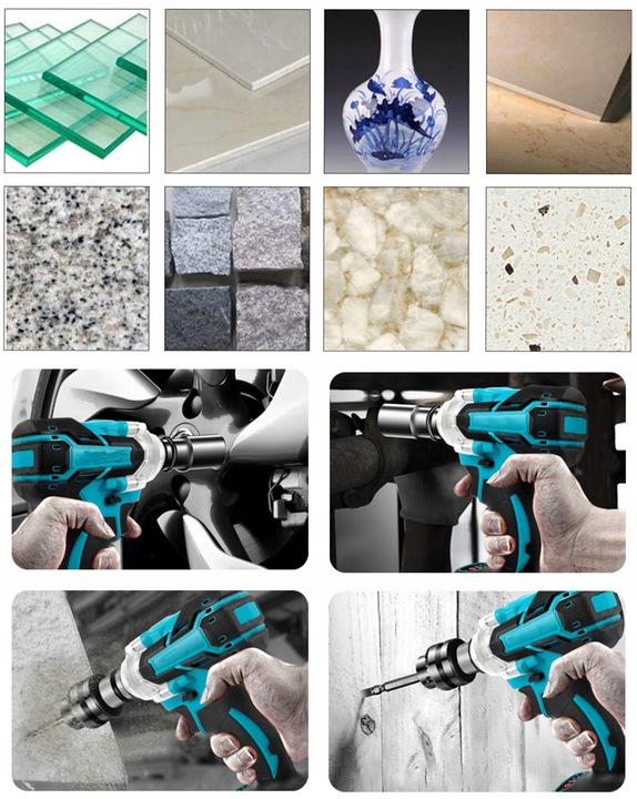 KLUCZ UDAROWY AKUMULATOROWY BEZSZCZOTKOWY DO MAKITA 18V 650NM 1/2'' 5500mAh