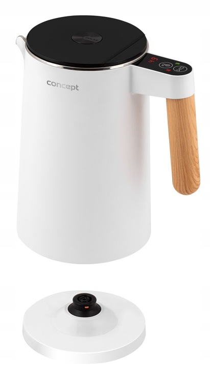 Czajnik elektryczny double wall 1,5 l biały RK3300