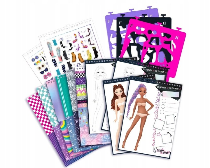 EPEE PROJEKT MODA zestaw kreatywny SZKICOWNIK dla dziewczynki +6 lat