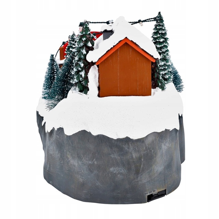 Świąteczna wioska ze stokiem narciarskim 25,5cm