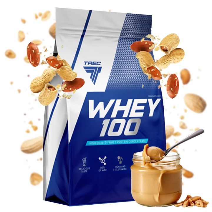 PYSZNE BIAŁKO WPC Trec Whey 100 700g PROTEINY NA MASĘ MIĘŚNIE DO TRENINGU