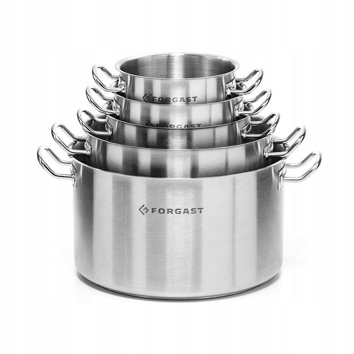 FORGAST GARNEK STALOWY ŚREDNI+POKRYWKA 8L FG02008