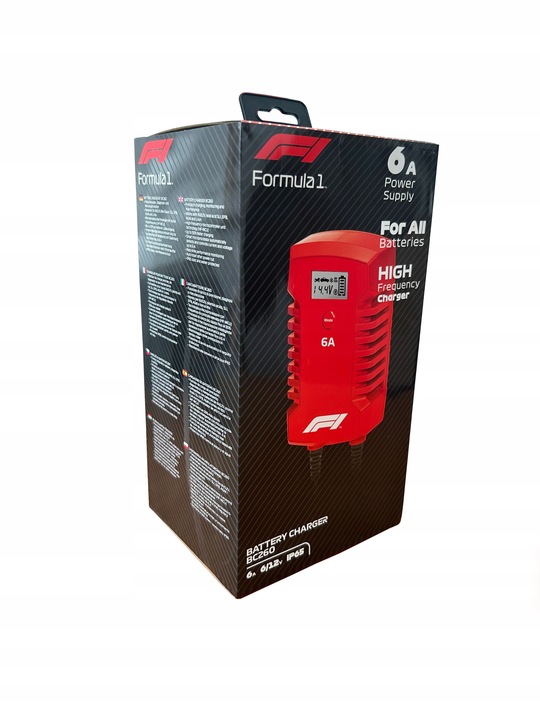 MOCNY PROSTOWNIK DO AKUMULATORÓW SAMOCHODOWY AUTOMATYCZNY ŻEL LCD 6A 6V 12V