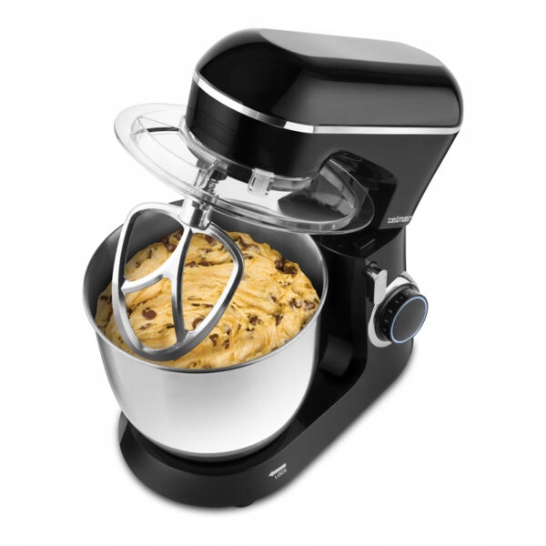 ROBOT KUCHENNY PLANETARNY ZELMER ZKR1300B CZARNY 1300W MISY 4,5/5L POKRYWA