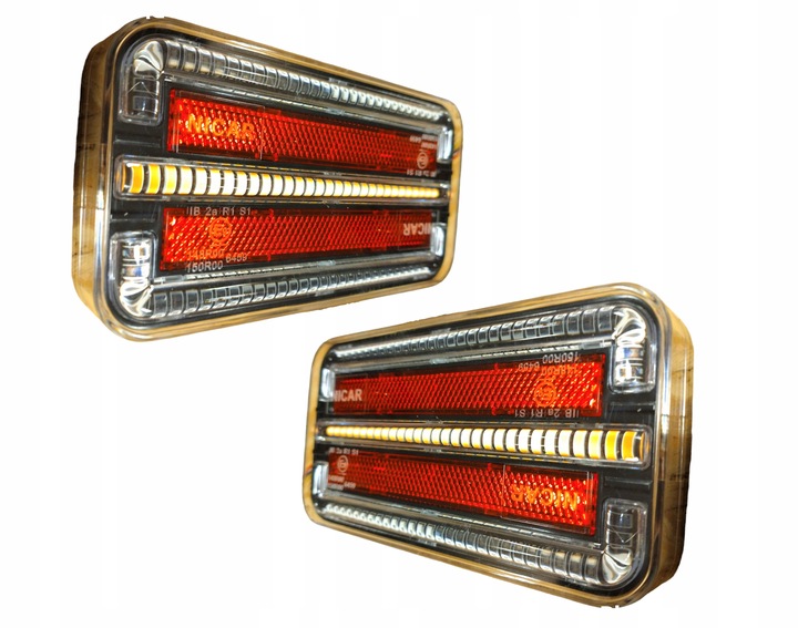 Lampy tylne ledowe Lampa tylna zespolona LED do przyczepek 3 funkcje 12-24V