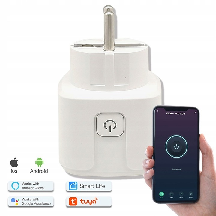 GNIAZDKO ELEKTRYCZNE WIFI STEROWANIE SMARTFONEM LAMPKI ŚWIĄTECZNE TERMOSTAT