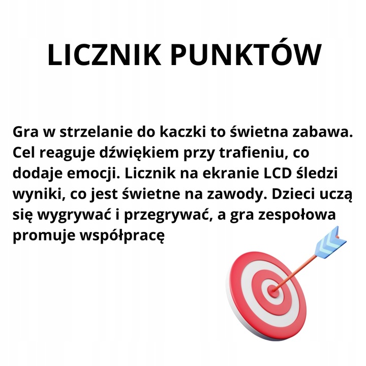 Głodna Kaczka Frania ORGINALNA XL Zabawa w Strzelanie GRA Edukacyjna GRATIS