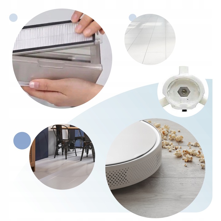 ZESTAW SZCZOTKI FILTRY DO ROBOROCK E20 E25 E35 E4 E5 S50 S60 S65 S5 S6 MAXV