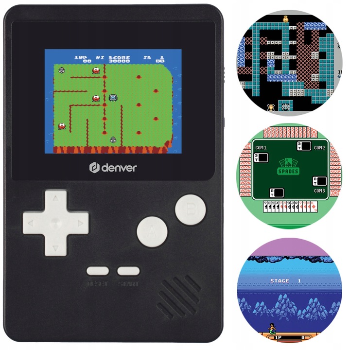 Gamepad z ekranem kolorowy LCD 2,5” DENVER GMP-290 200 gier 320 x 240