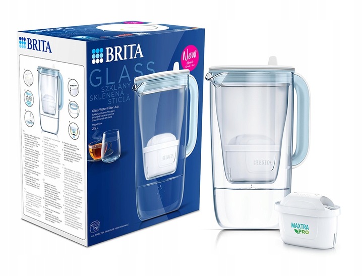 Dzbanek filtrujący Brita Glass 2,5 l przezroczysty