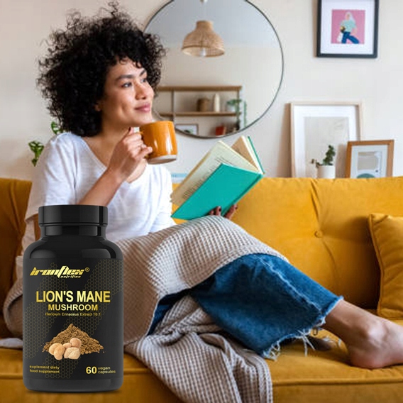 IRONFLEX LION'S MANE 60 kap 500mg SOPLÓWKA JEŻOWATA 10:1 KONCENTRACJA STRES