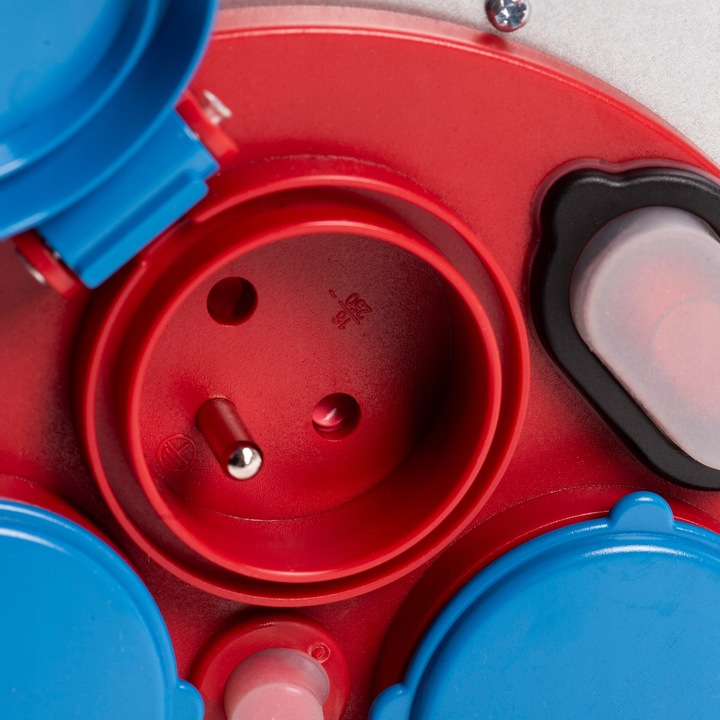 POLSKI PRZEDŁUŻACZ BĘBNOWY BUDOWLANY 3X2,5MM 25M NA WÓZKU STOJAK IP44