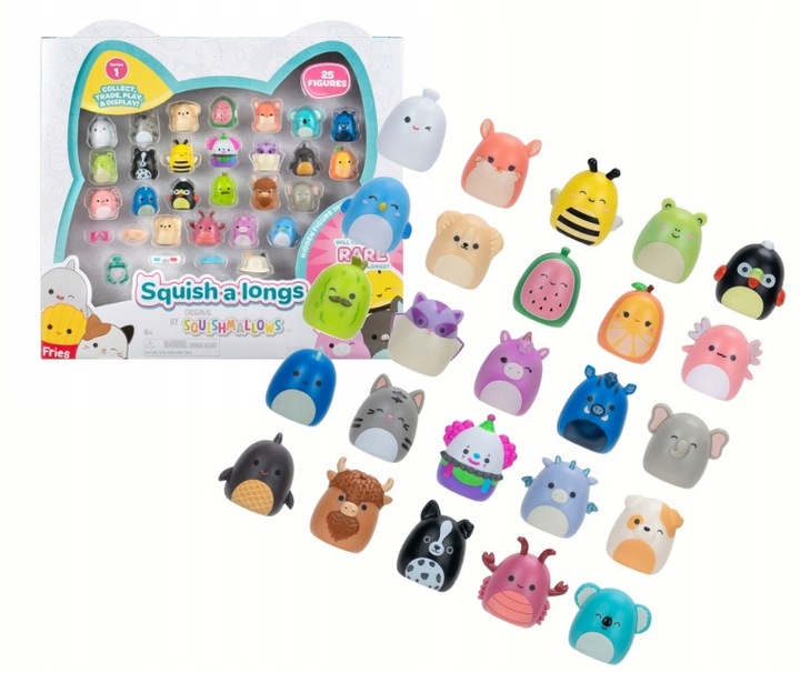 0033/5289 SQUISH A LONGS Squishmallows 25 szt. zestaw figurek