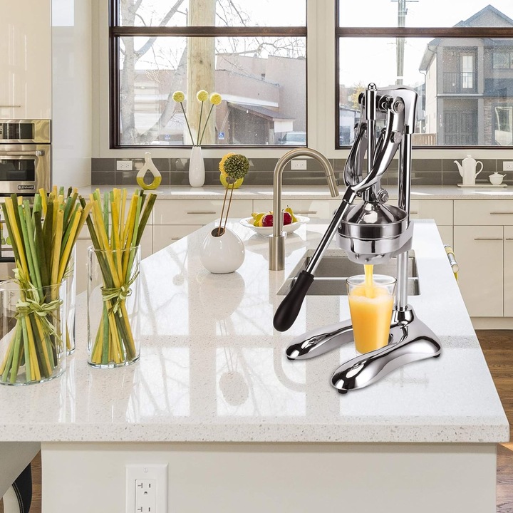 RĘCZNA WYCISKARKA DO CYTRUSÓW OWOCÓW CIĘŻKA SOLIDNA NIERDZEWNA PRASA CYTRYN