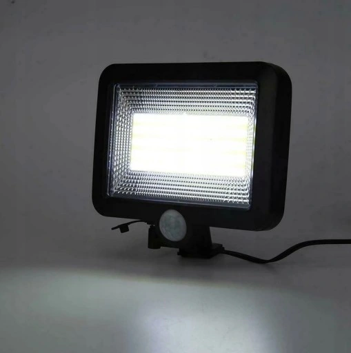 Halogen LAMPA SOLARNA Z CZUJNIKIEM RUCH I ZMIERZCHU 100 LED mocna