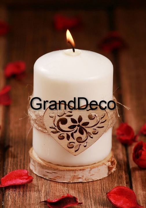 Świece świąteczne – komplet 4 sztuki w stylu rustykalnym