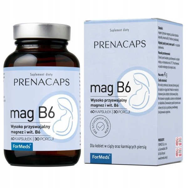 Formeds Prenacaps Mag B6 Cytrynian Magnezu Ciąża