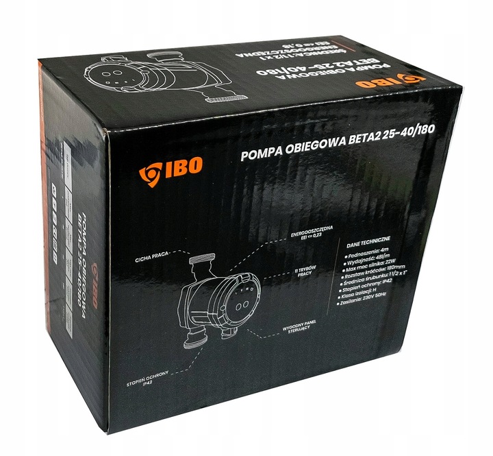 POMPA OBIEGOWA ELEKTRONICZNA DO PIECA KOTŁA C.O. ŚRUBUNKI BETA 2 25-40/180