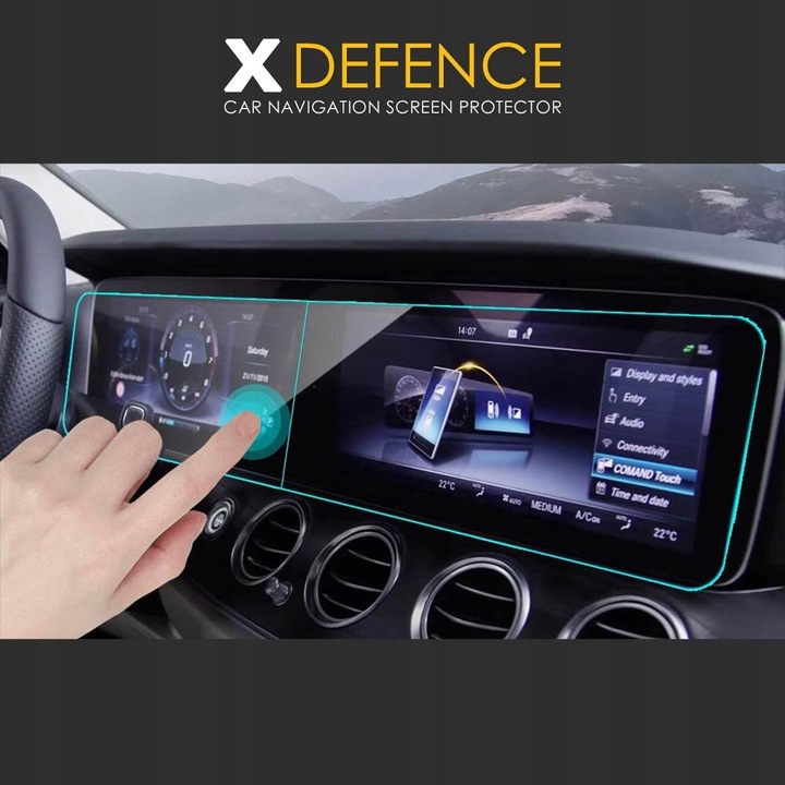 2w1 SZKŁO OCHRONNE NA NAWIGACJĘ EKRAN DO MAZDA CX 5 2017-2020