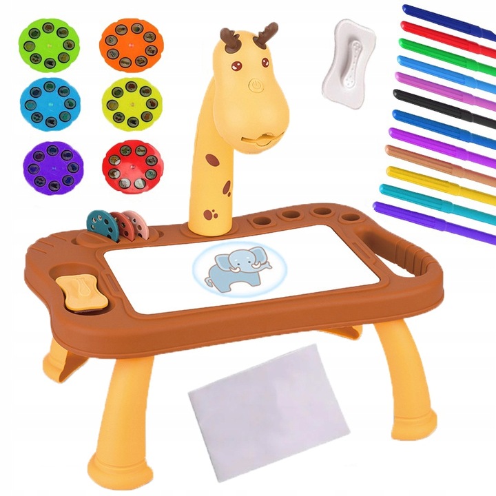 Projektor Rzutnik do Nauki Rysowania 48 Obrazków Prezent dla 3 4 5 6 Latka