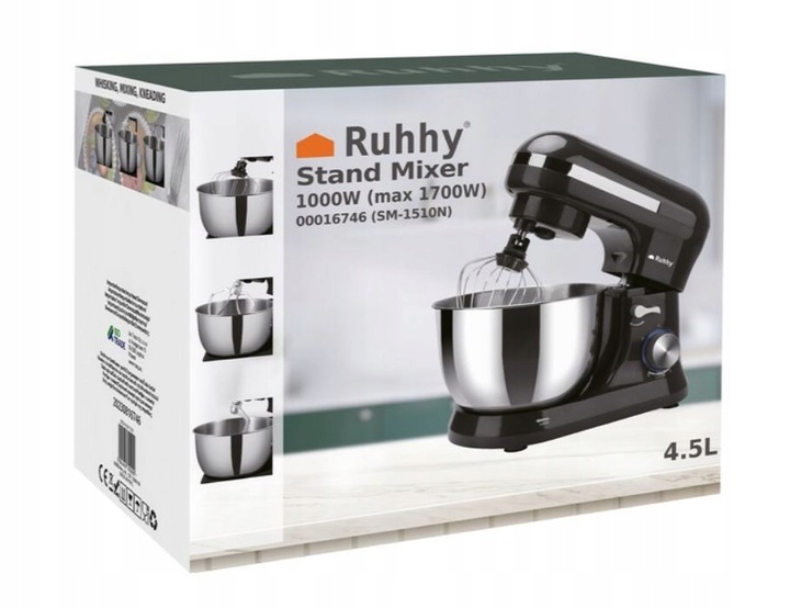 Robot kuchenny PLANETARNY 1700W domowy z 8 biegów prędkości + system PULSE