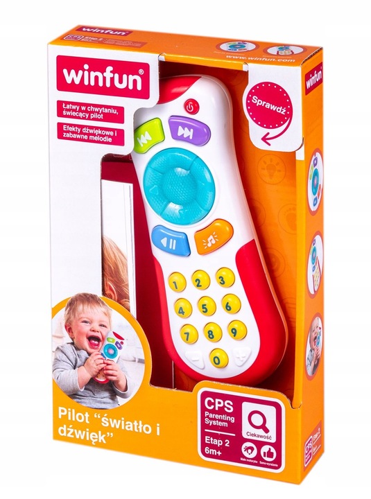 SMILY PLAY Edukacyjny interaktywny pilot TV czarny