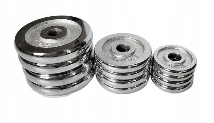 Hantle żeliwne regulowane w walizce 2x10 kg CHROMOWANE zestaw 20kg gryfy