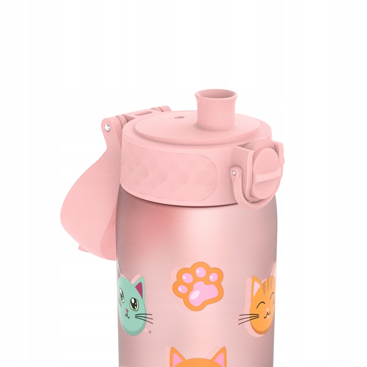 BUTELKA NA WODĘ DLA DZIEWCZYNKI NA TRENING ZABAWNE KOTKI ŁAPKI ION8 0,5 l