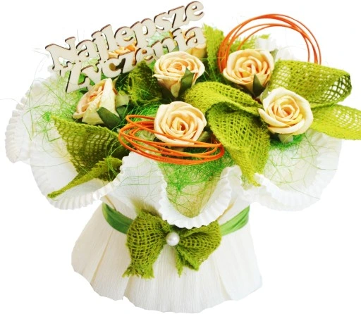 Super Prezent na urodziny imienin Oryginalny Praktyczny Bukiet z Ręczników