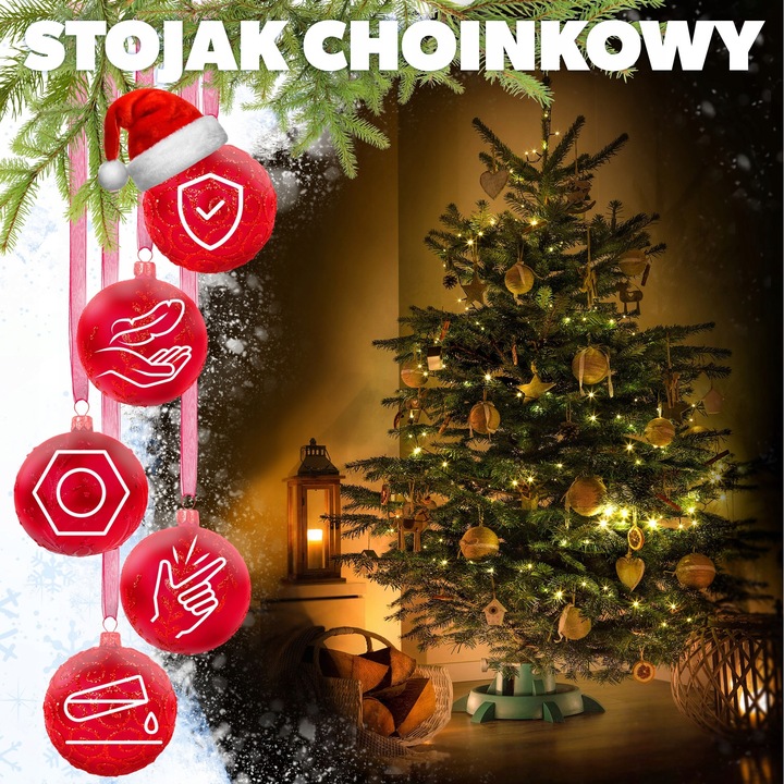 STOJAK POD CHOINKĘ CHOINKI POJEMNIK CHOINKOWY 2,5 L NA DRZEWKO DRZEWKA 1,5m
