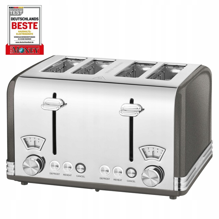 TOSTER NA 4 KROMKI PROFICOOK PC-TA ANTRACYT