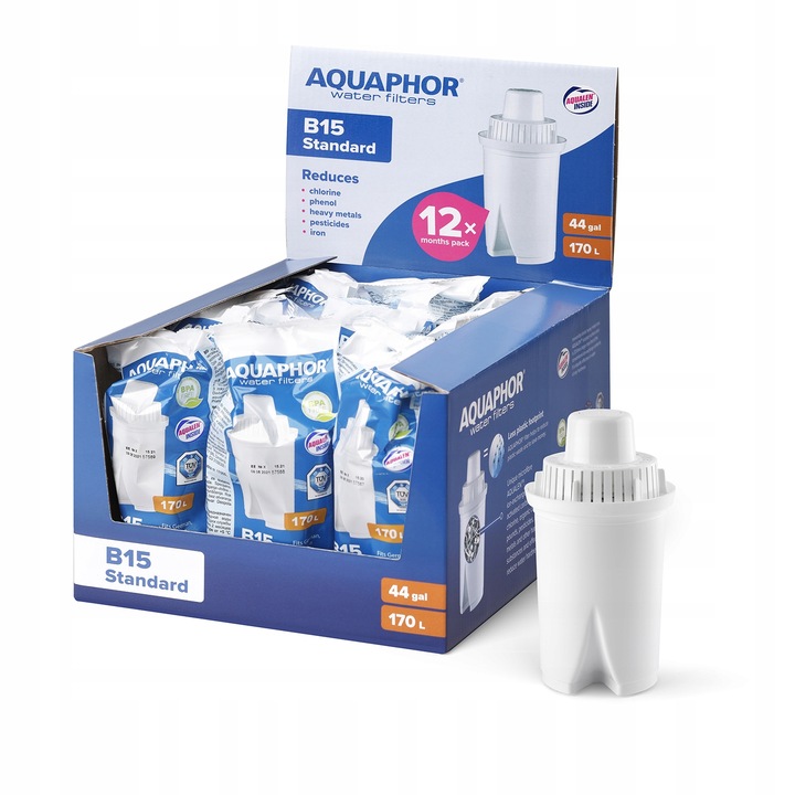 Wkład filtrujący do dzbanka Aquaphor B15 Standard 12 szt.