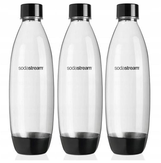 3x BUTELKI BUTLE BUTELKA ZESTAW 3x 1L NA WODĘ SodaStream Fuse | DO ZMYWARKI