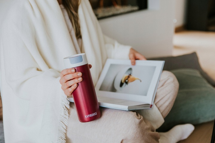 Kambukka kubek termiczny Olympus 500ml Aurora Pink kubek z pokrywką termos