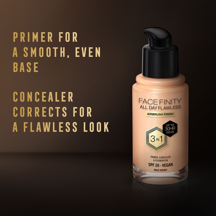 MAX FACTOR FACE FINITY 3W1 VEGAN SPF20 N42