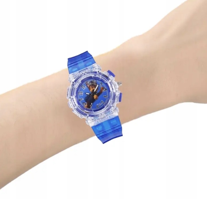 zegarek chłopięcy dziecięcy paw PSI PATROL dla chłopca dzieci CHASE ledowy