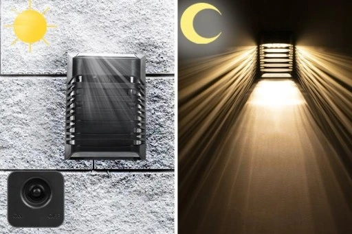 10x Lampka Solarna Elewacyjna LED z Czujnikiem