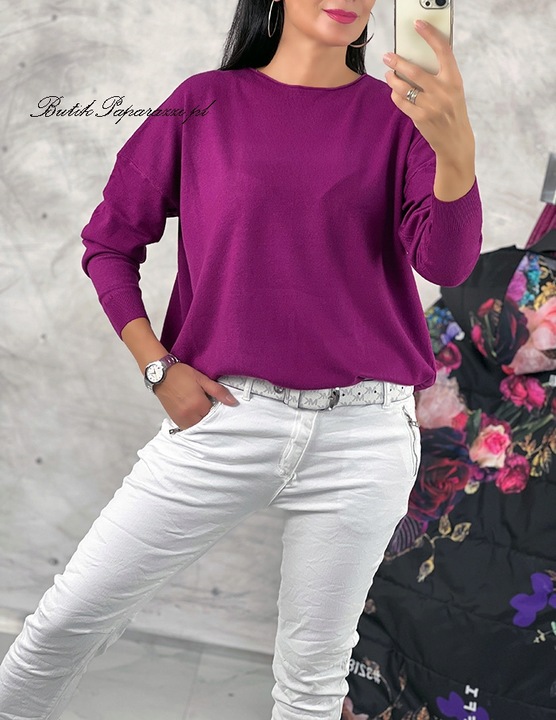 SWETER CLASSIC BASIC ITALY BISKUPI
