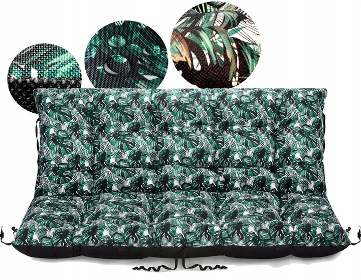 NA ŁAWKĘ PODUSZKA HUŚTAWKĘ OGRODOWĄ 140x110 cm