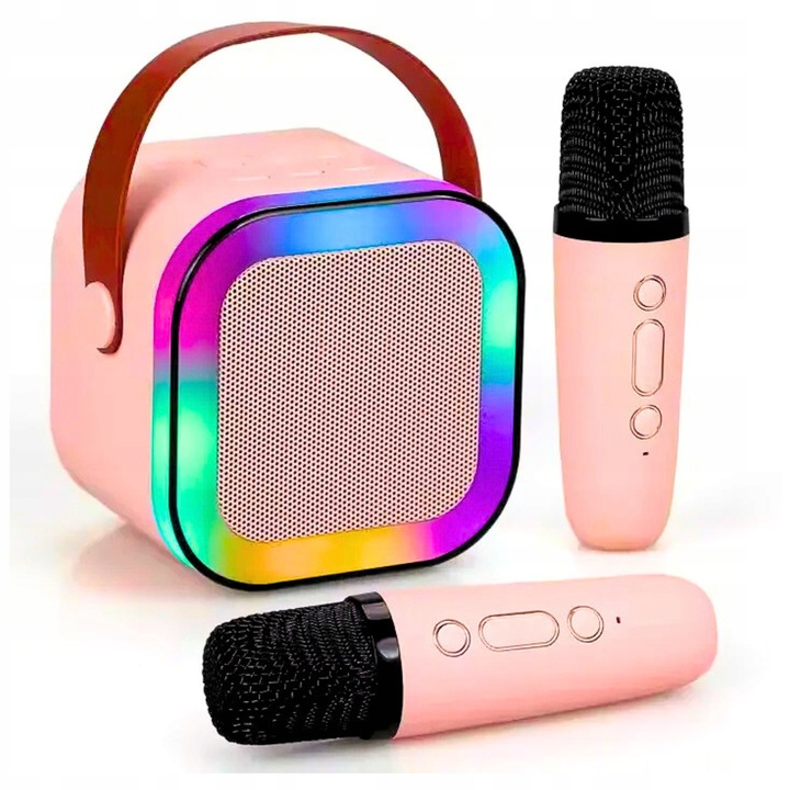 Bezprzewodowy Zestaw Do Karaoke Dla Dzieci Bluetooth Głośnik + 2 mikrofony