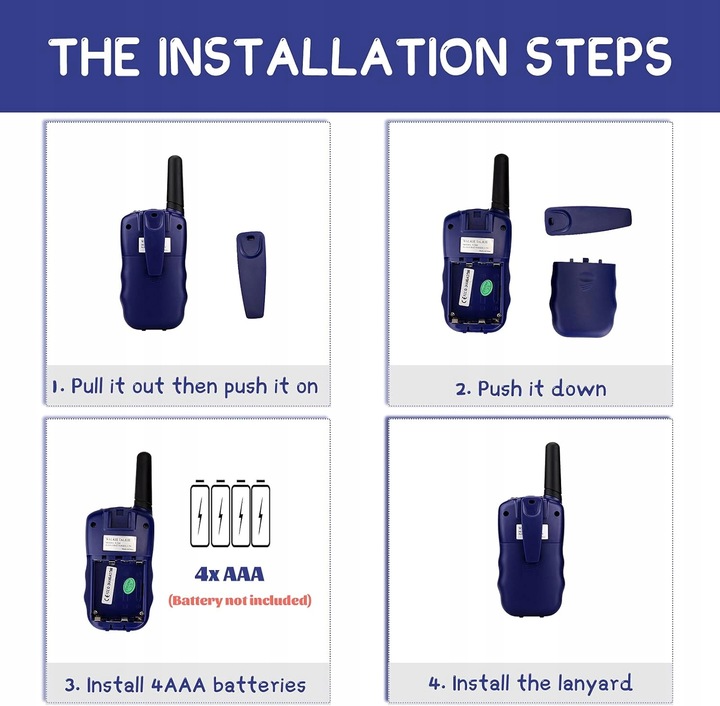 Retevis RT388 krótkofalówki dla dzieci PMR446 Prezenty dla Dzieci 8 kanałów