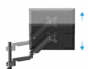 Regulowany WYSOKI Uchwyt Biurkowy do Monitora WIESZAK NA Monitor LCD 13-32"