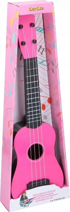 Gitara dla dzieci ukulele 4 struny EDDY TOYS 57cm