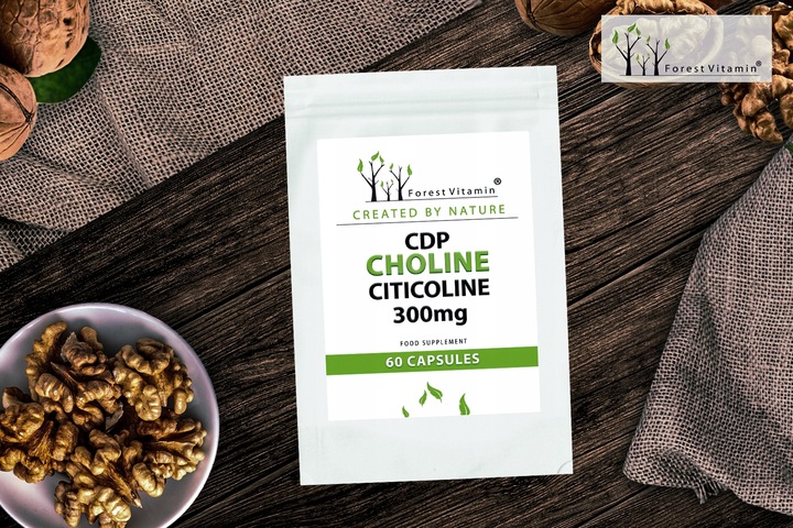FOREST CDP CHOLINA CYTYKOLINA 60kaps PAMIĘĆ KONCENTRACJA ENERGIA MOCNA