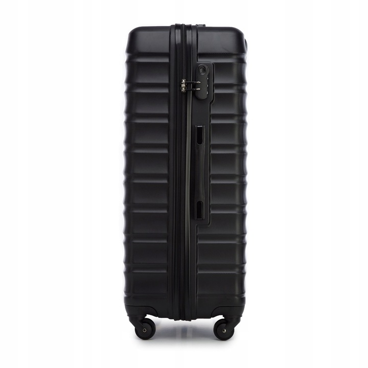 WITTCHEN duża walizka z ABS-u żebrowana czarna