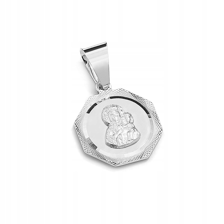 ŁAŃCUSZEK SREBRNY SINGAPUR 925 MEDALIK D356 CHRZEST 45CM