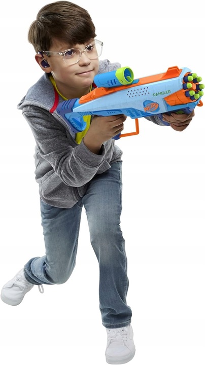 PISTOLET SNAJPERKA NERF ELITE JUNIOR + 32 STRZAŁEK + CELE NA 4 5 6 LAT