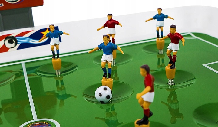 GRA PIŁKARZYKI SPRĘŻYNOWE XXL STOŁOWE PIŁKA NOŻNA +22 ZAWODNIKÓW DLA DZIECI